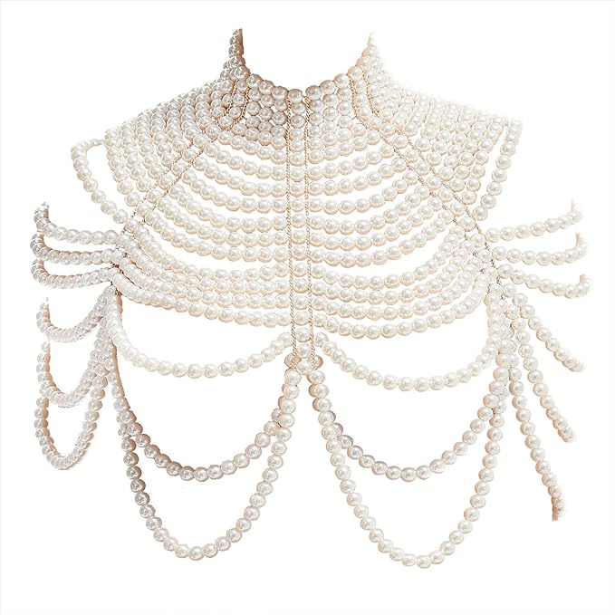 Suit Necklace Pearl Fashion Clothing - Laxe Online