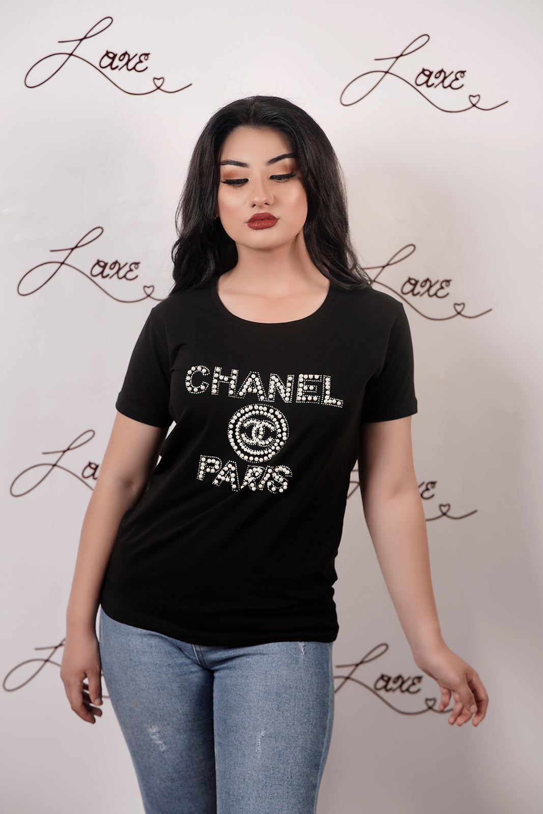 Chanel Women's T-Shirts Black - Laxe Online