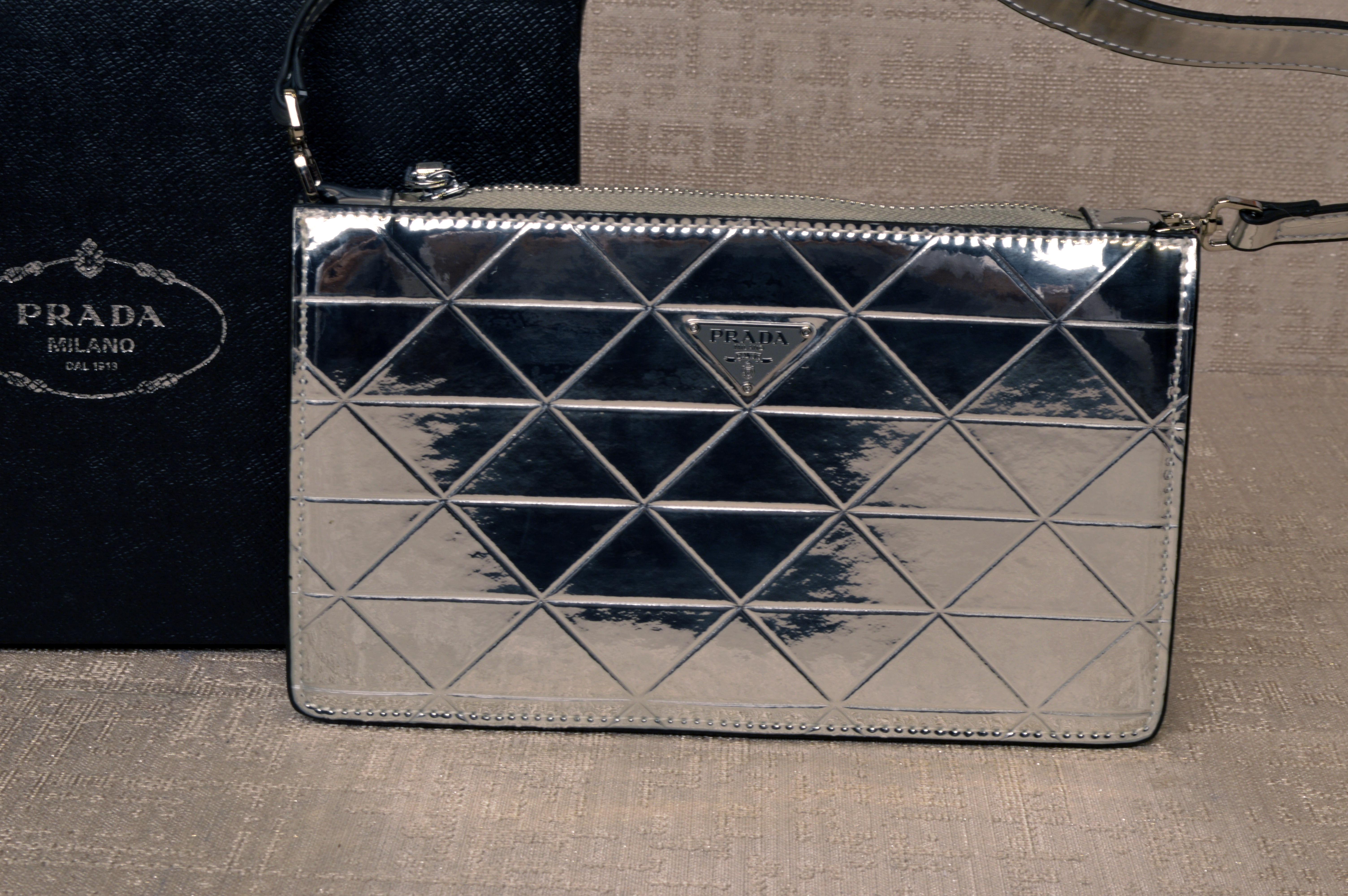 Prada women's metallic leather bag - Laxe Online
