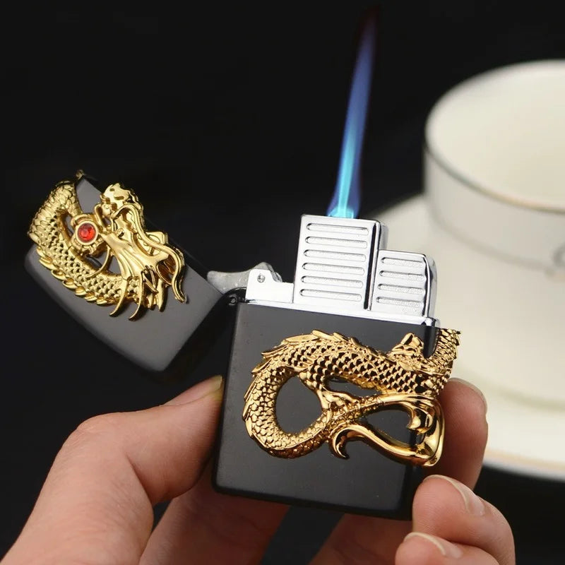 Dragon Lighter Metal Pocket Lighter - Laxe Online