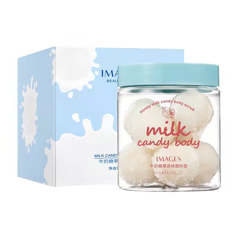 milk candy body scrub - Laxe Online