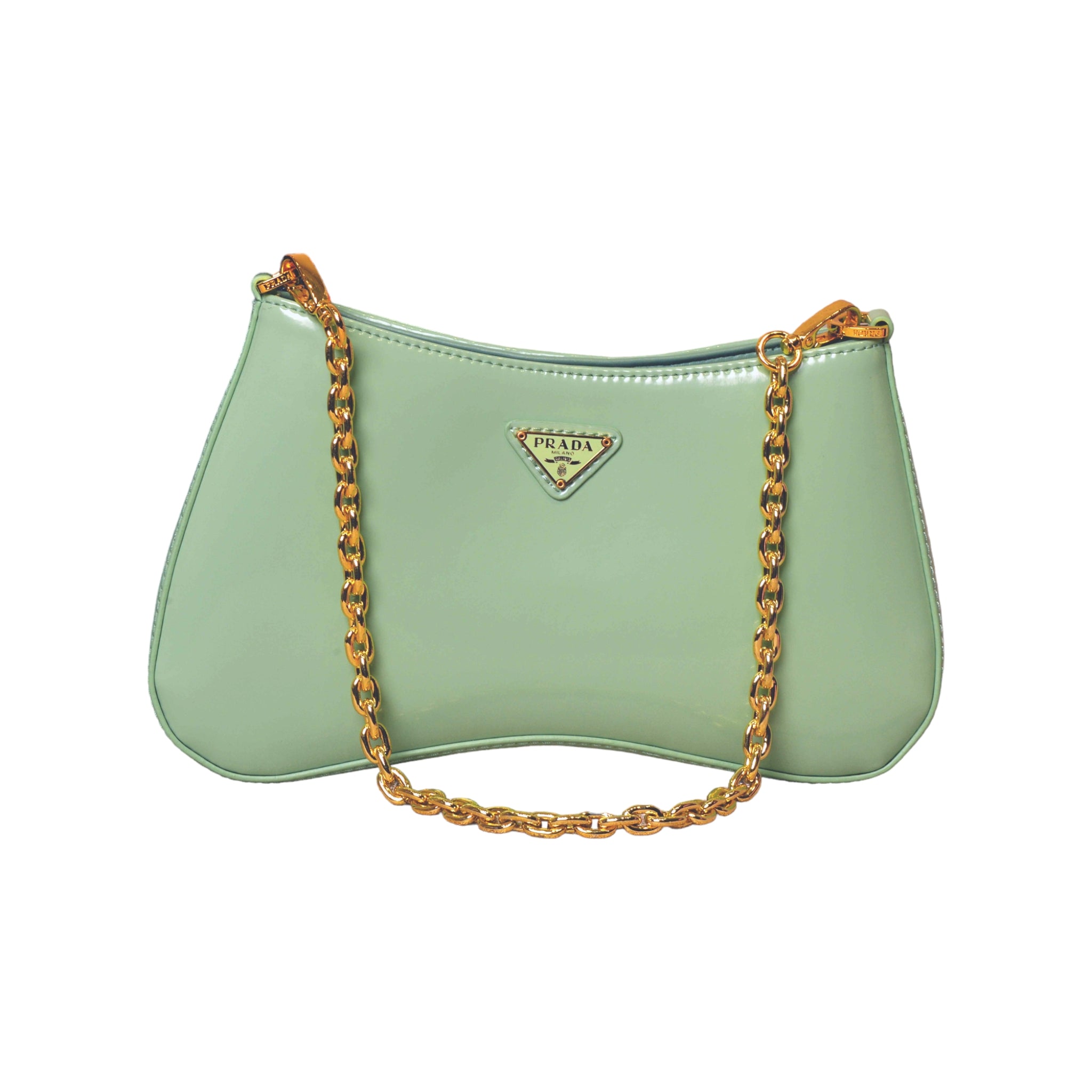 Prada women's green leather bag - Laxe Online
