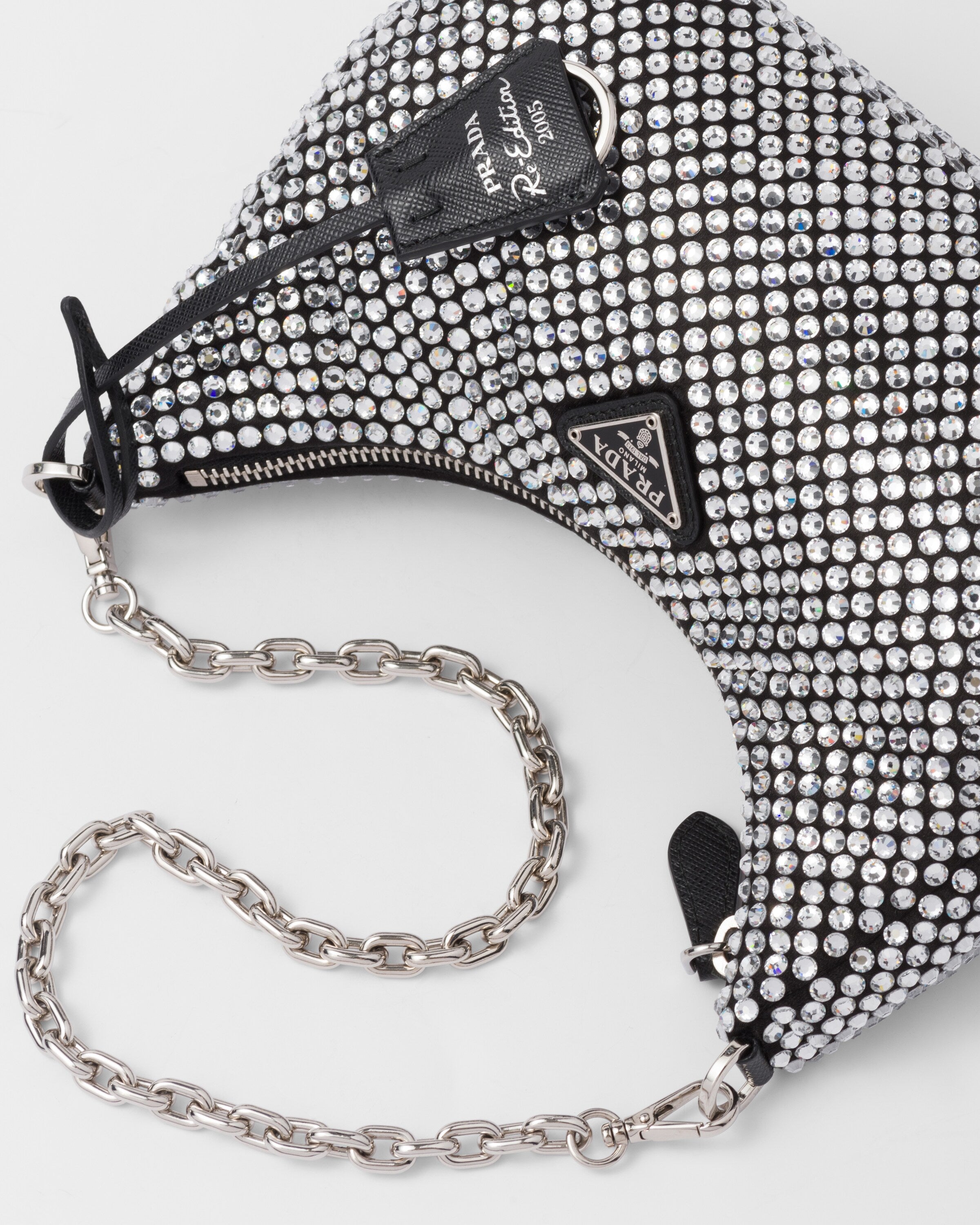 Prada satin bag embellished with crystals - Laxe Online