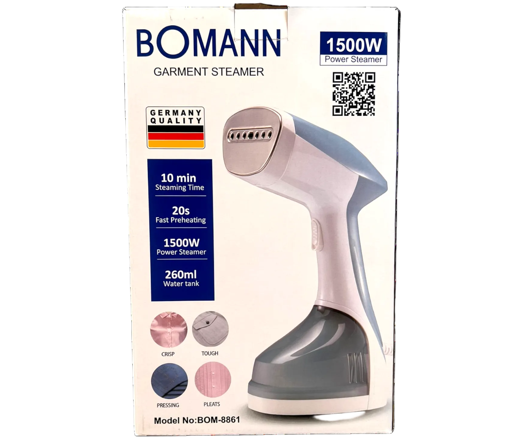 Bomann Handheld Portable Garment Steam Iron