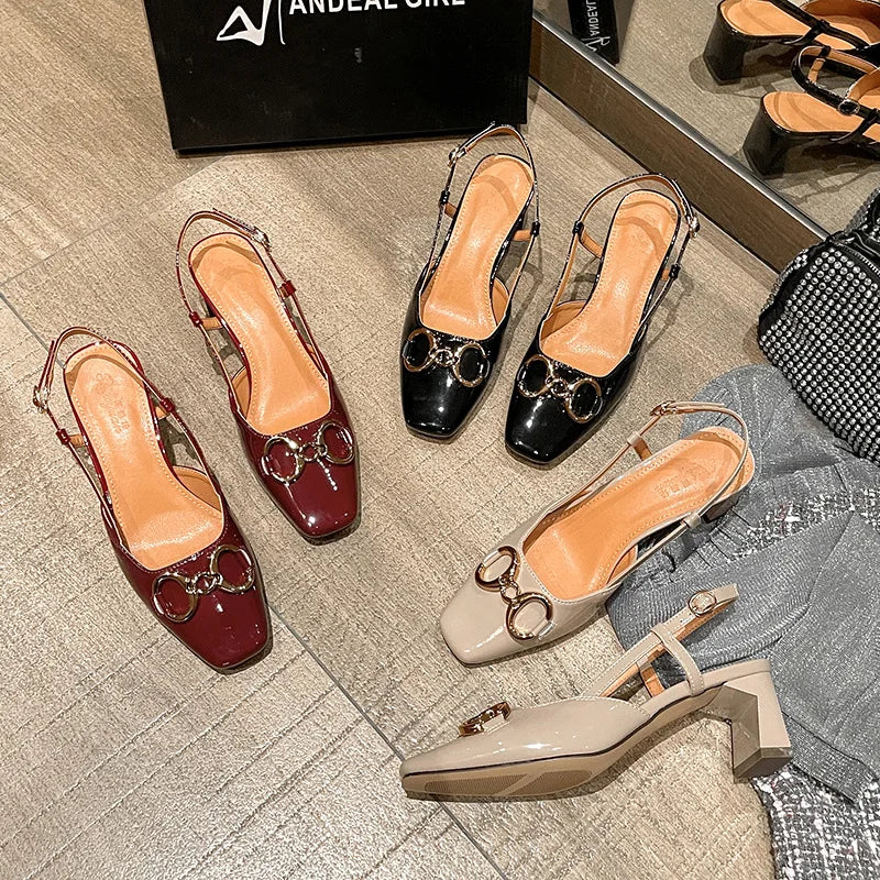 Fashion lady shoe Burgundy - Laxe Online