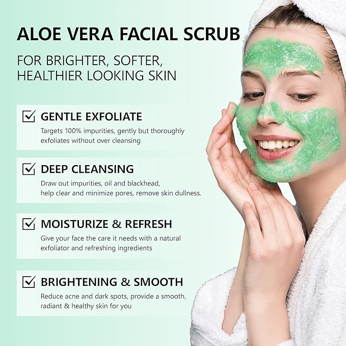MOOYAM ALOE VERA FACIAL SCRUB - Laxe Online
