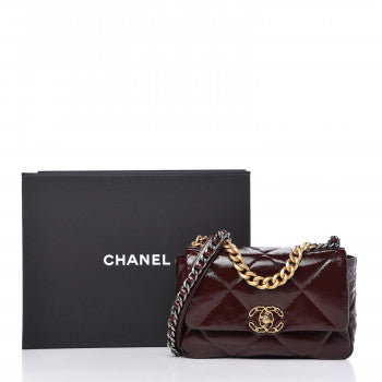 CHANEL dark burgundy matte bag - Laxe Online
