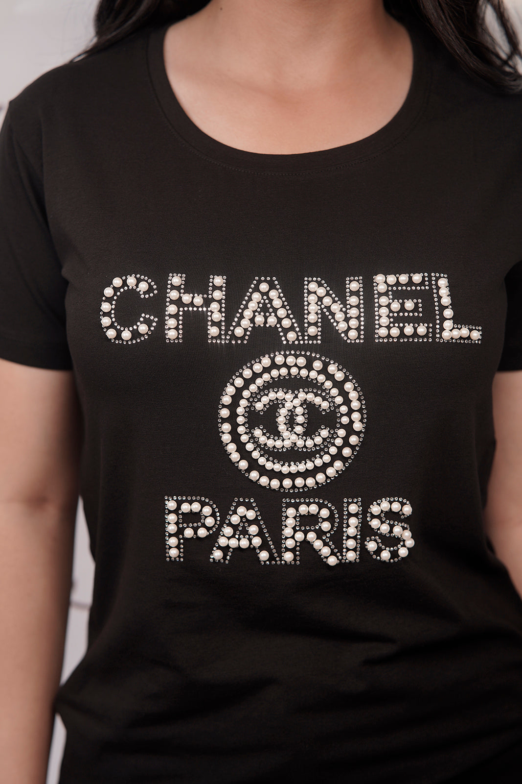 Chanel Women's T-Shirts Black - Laxe Online