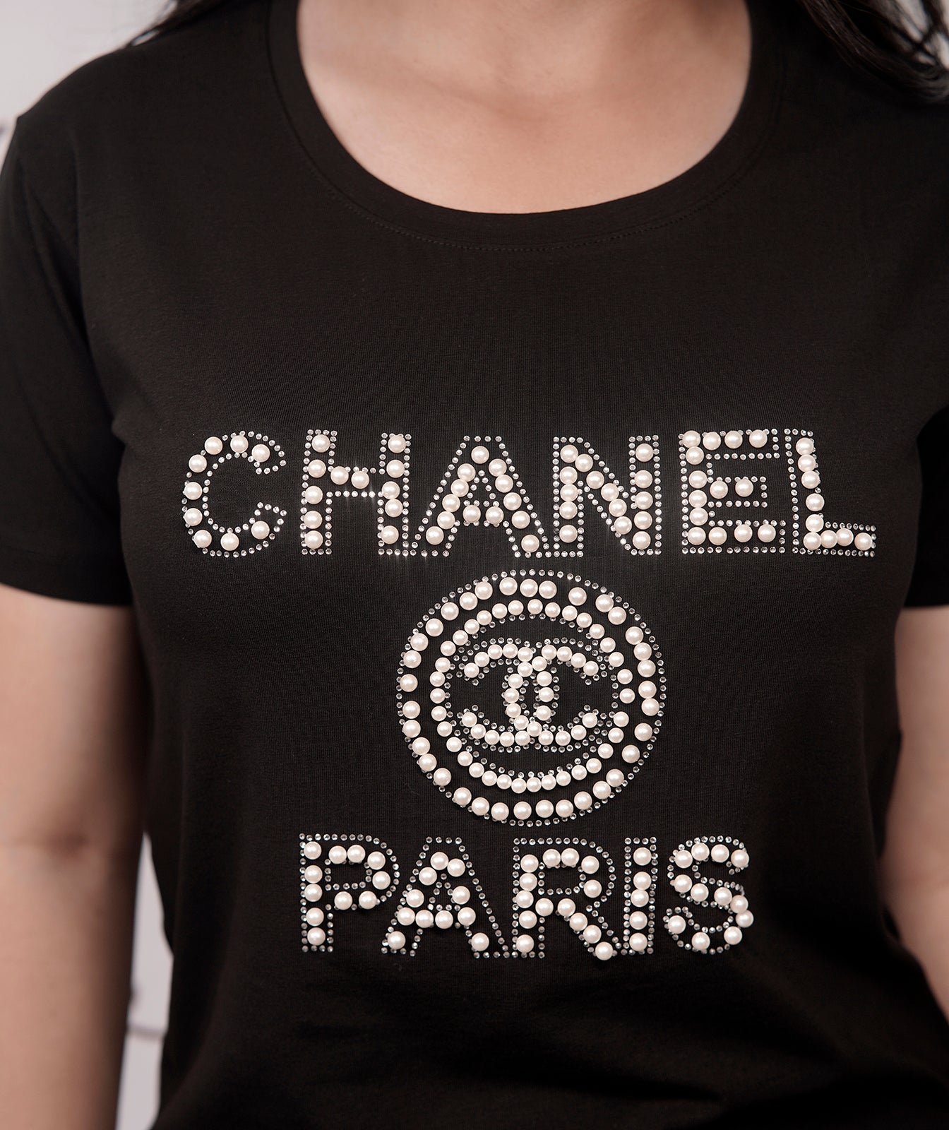 Chanel Women's T-Shirts Black - Laxe Online