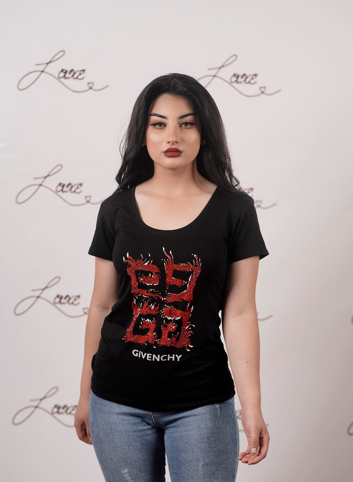 Givenchy Black Flame 4G T-Shirt - Laxe Online