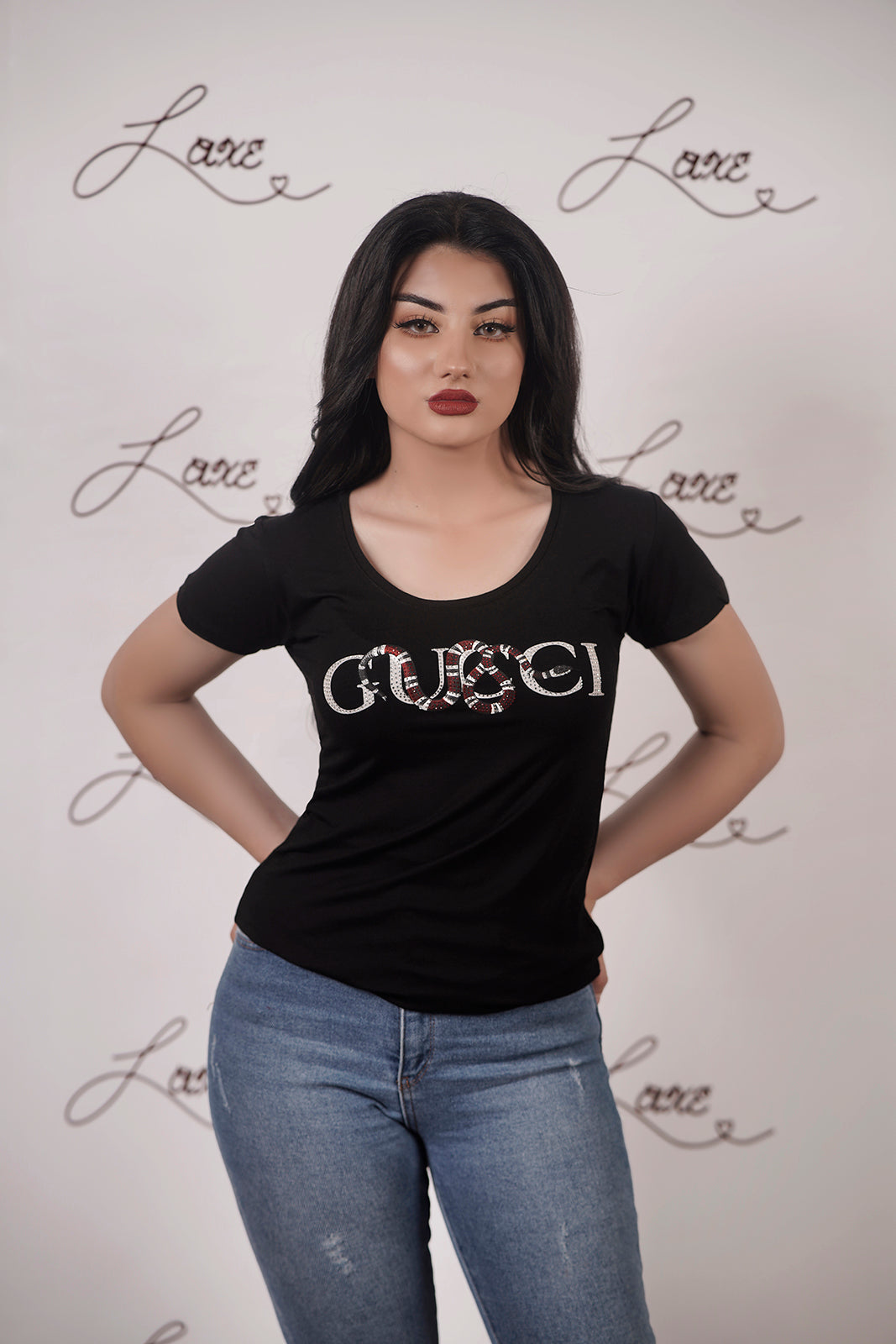 Gucci Women's T-Shirts Black - Laxe Online