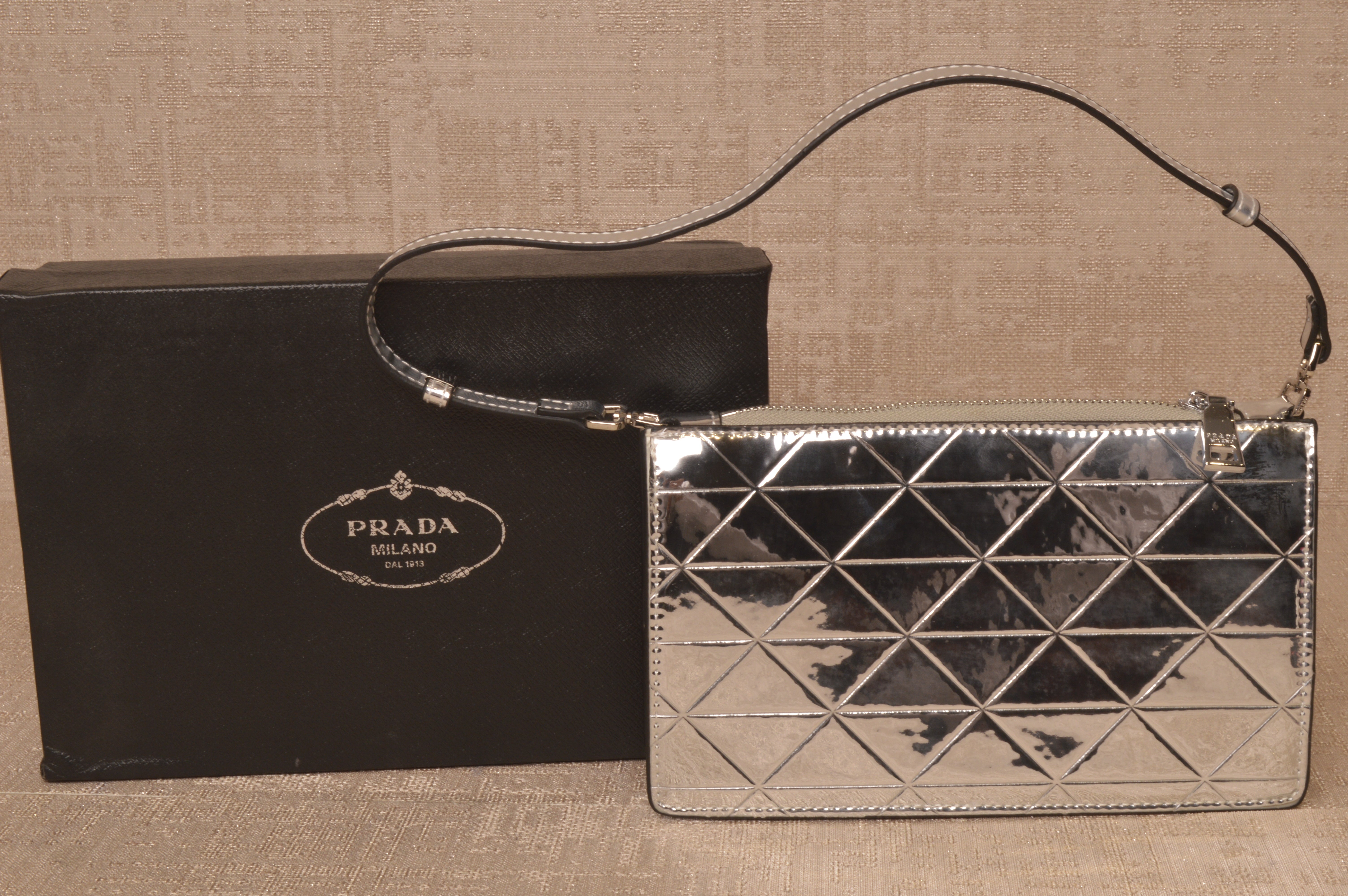 Prada women's metallic leather bag - Laxe Online