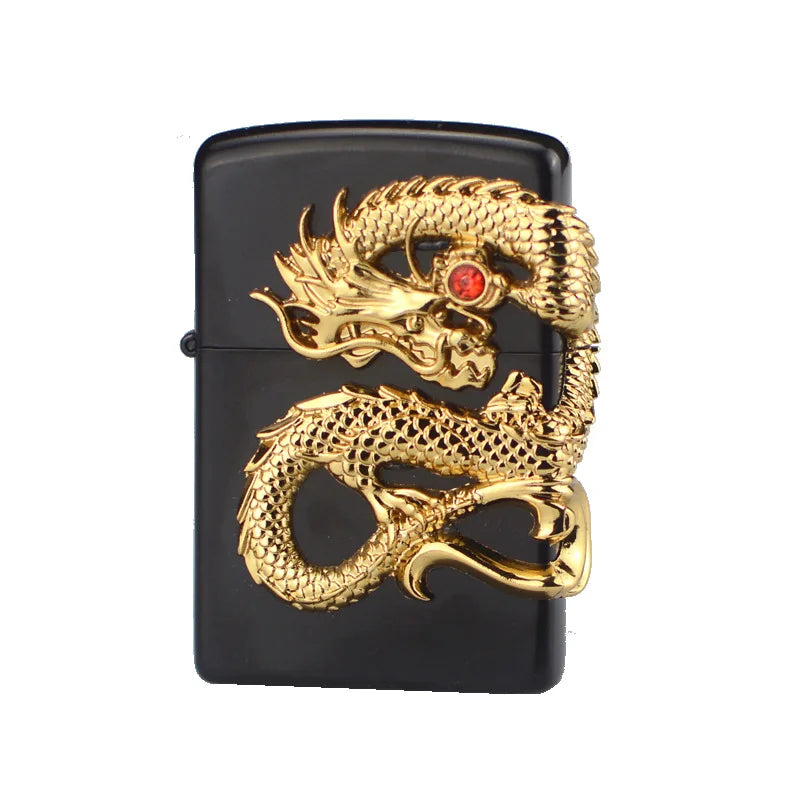 Dragon Lighter Metal Pocket Lighter - Laxe Online