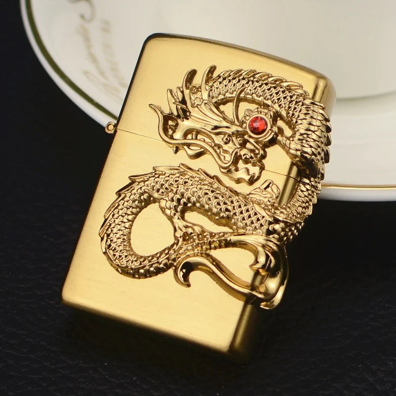 Dragon Lighter Metal Pocket Lighter - Laxe Online