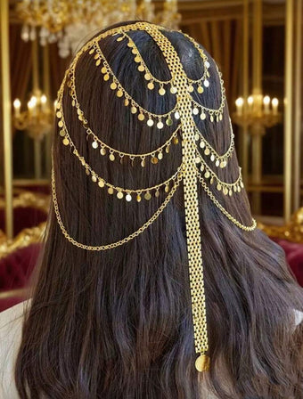 Herseygold Gold Plated Arabic Style Bridal Crown
