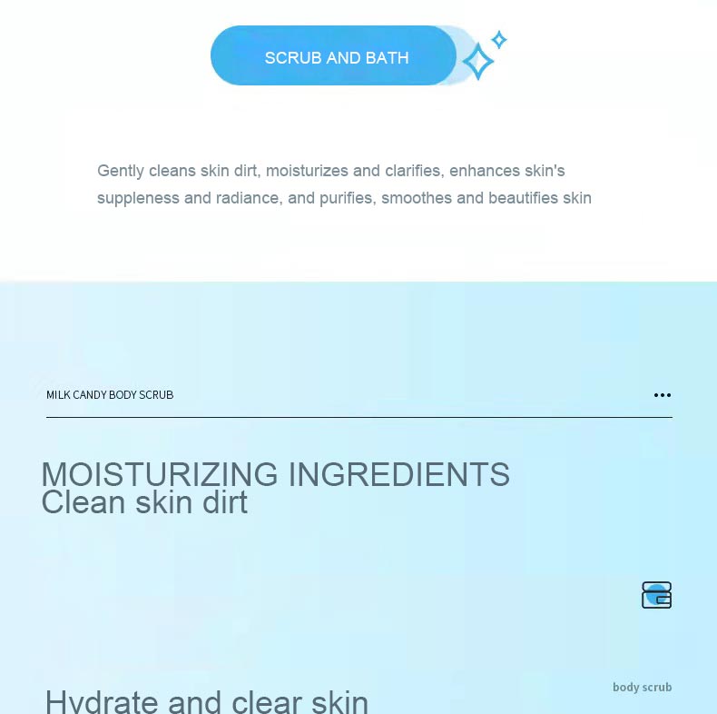 milk candy body scrub - Laxe Online