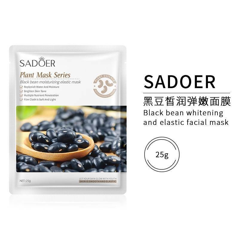 Black beans face mask
