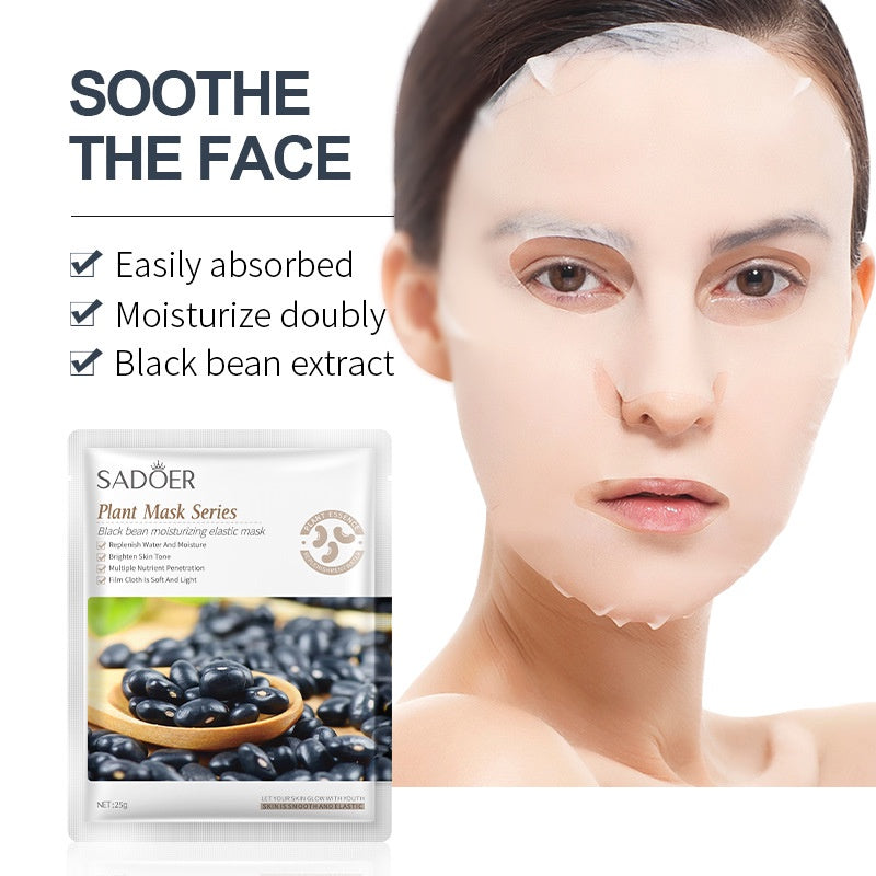 Black beans face mask