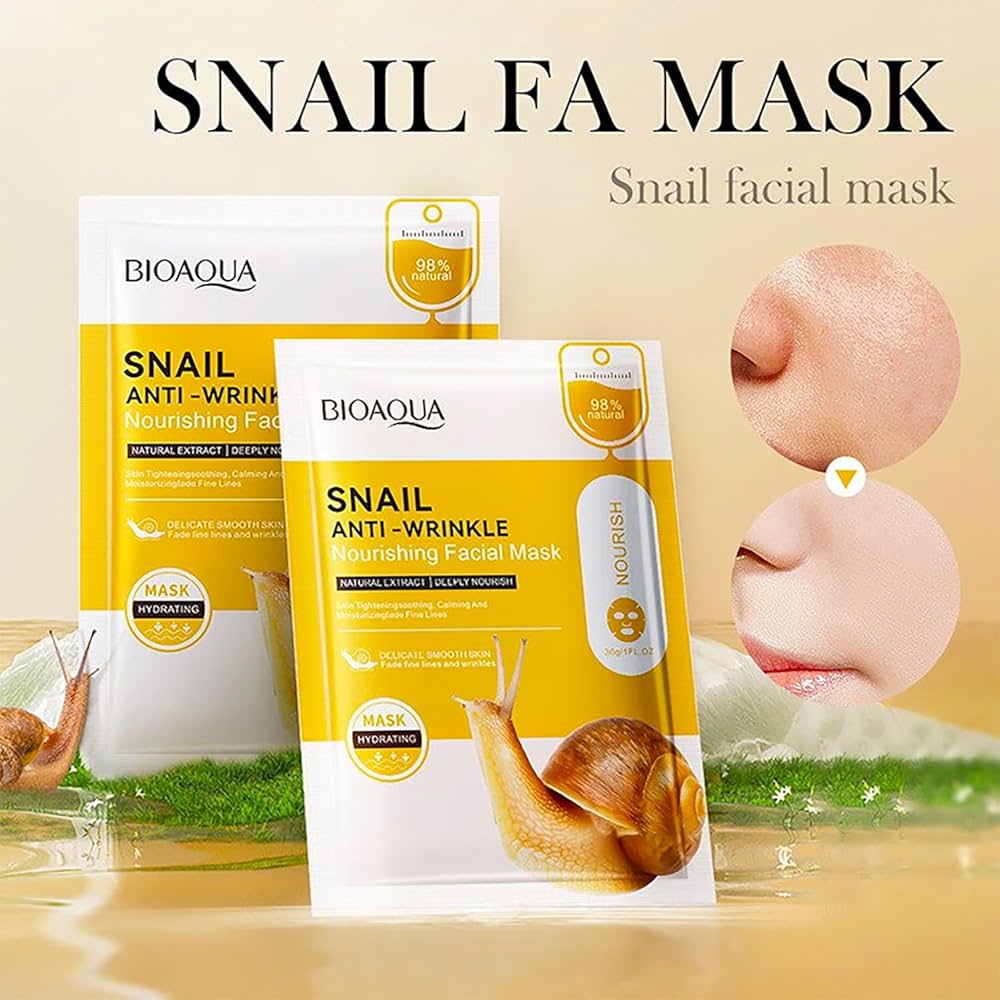 Snail face mask