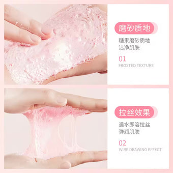 Peach body scrub