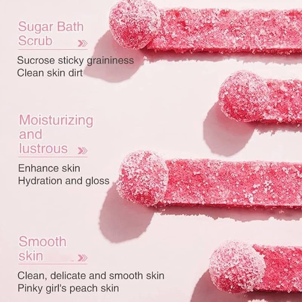 Peach body scrub