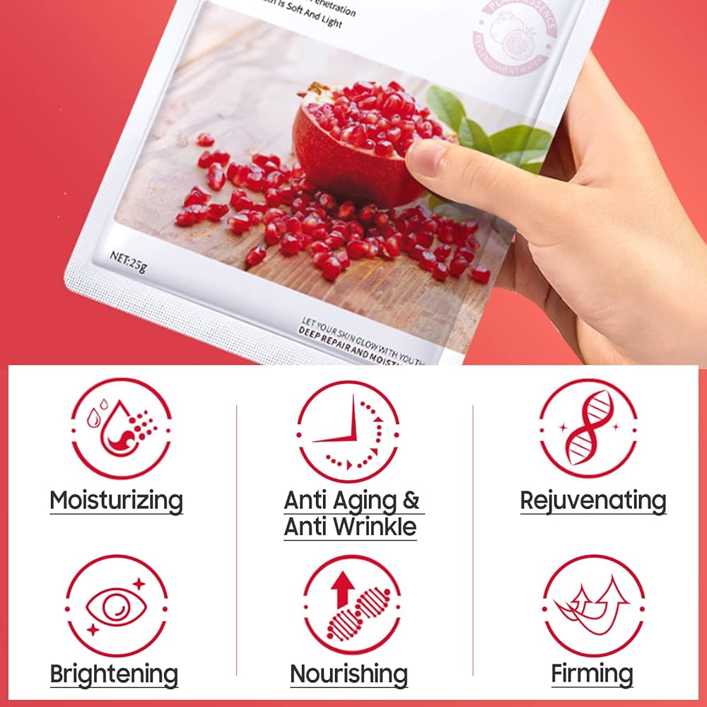 Pomegranate face mask