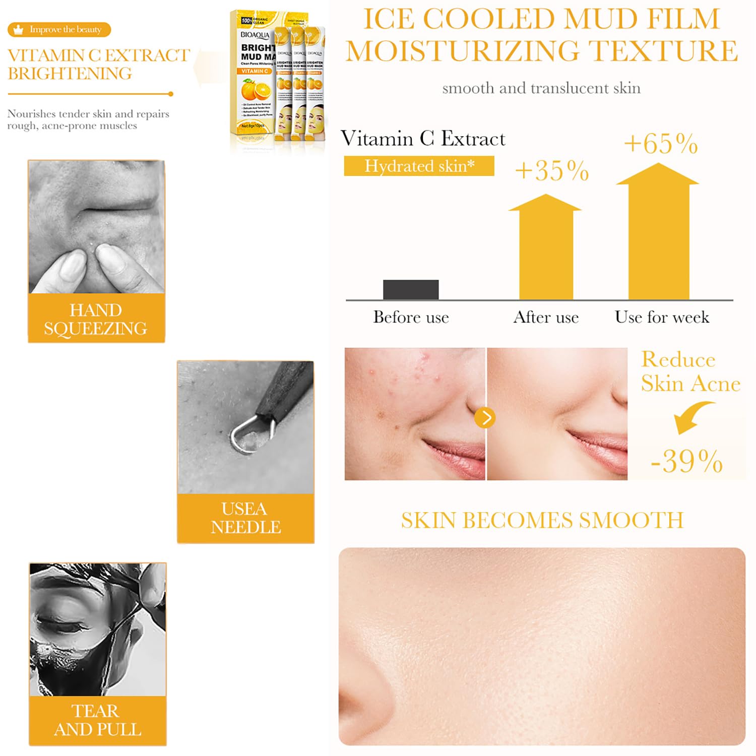 Vitamin c clean mud mask