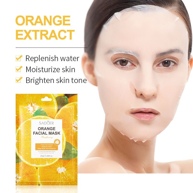 Orange face mask