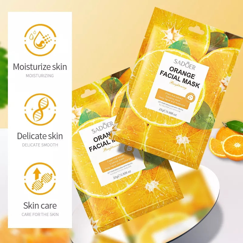 Orange face mask