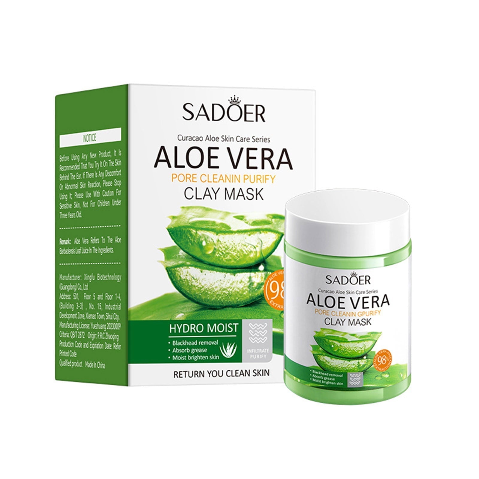 Aloe vera mud mask