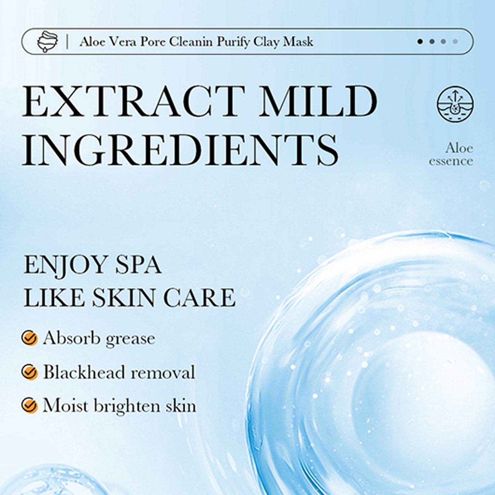 Aloe vera mud mask