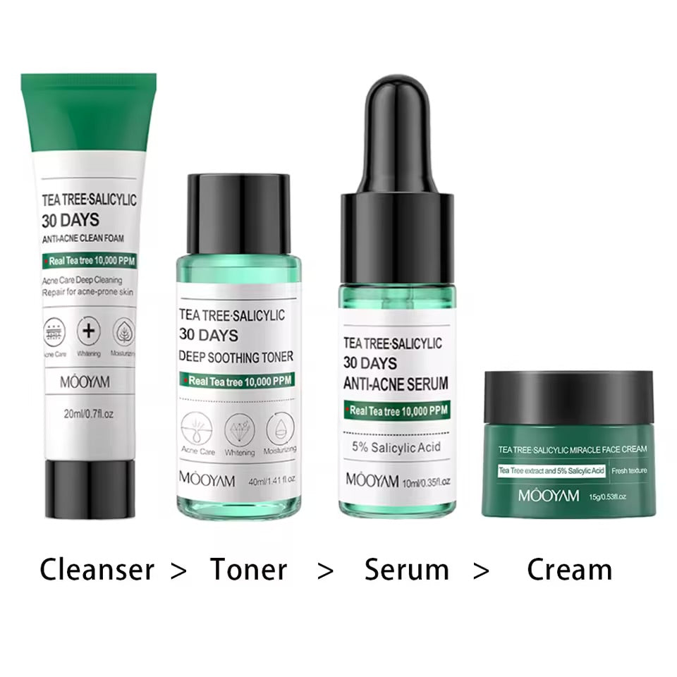 MOOYAM tea tree Salicylic 30days Anti- Acne Set