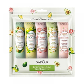 Colorful flower&fruit hand cream set