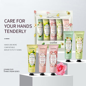 Colorful flower&fruit hand cream set