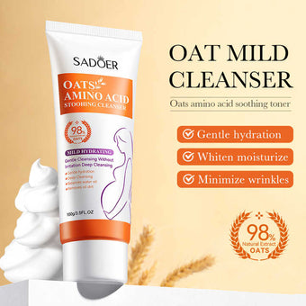 Oat face cleanser