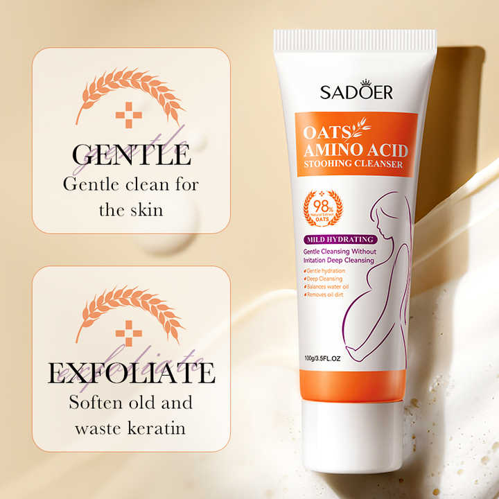 Oat face cleanser
