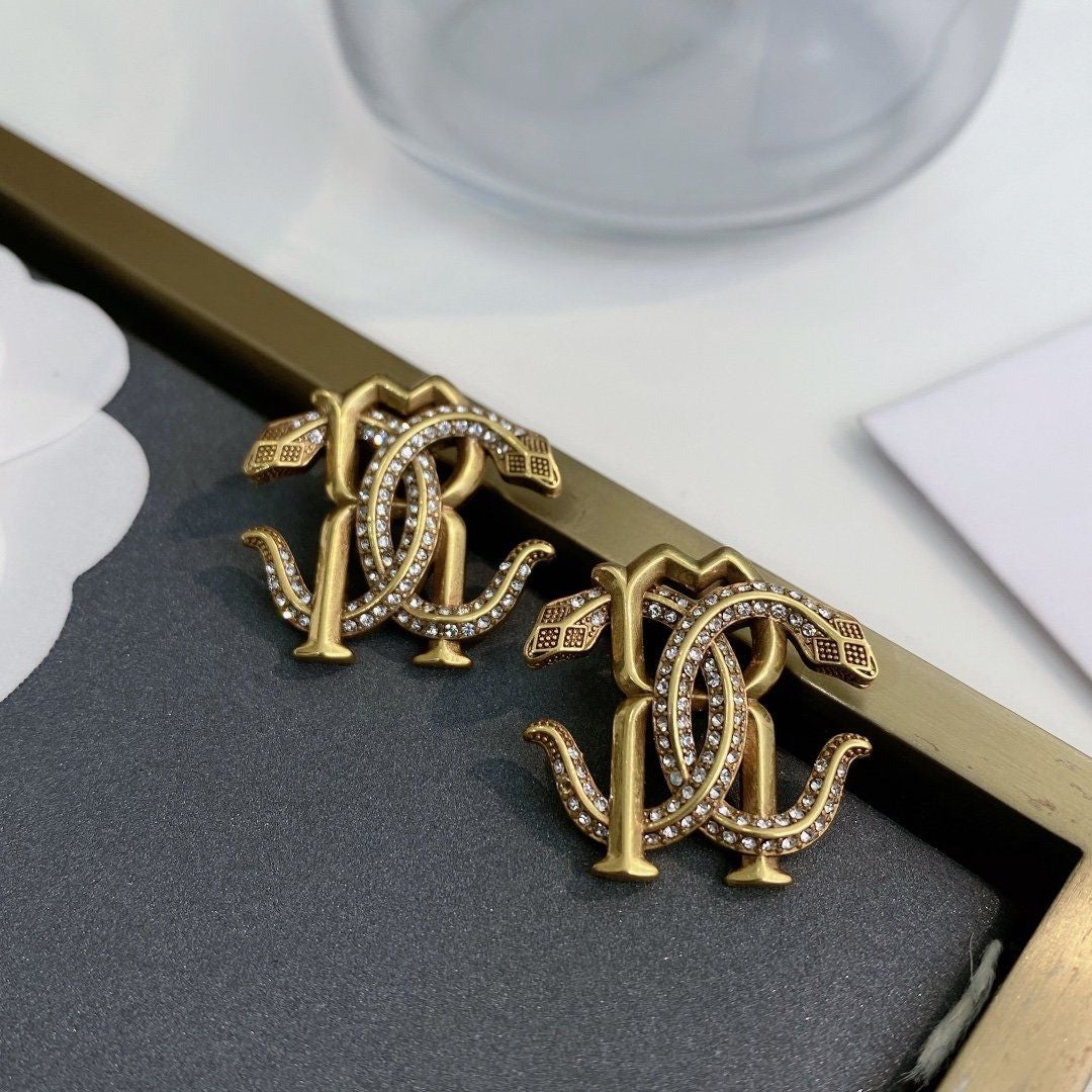 Robert Vintage Serpentine Earrings