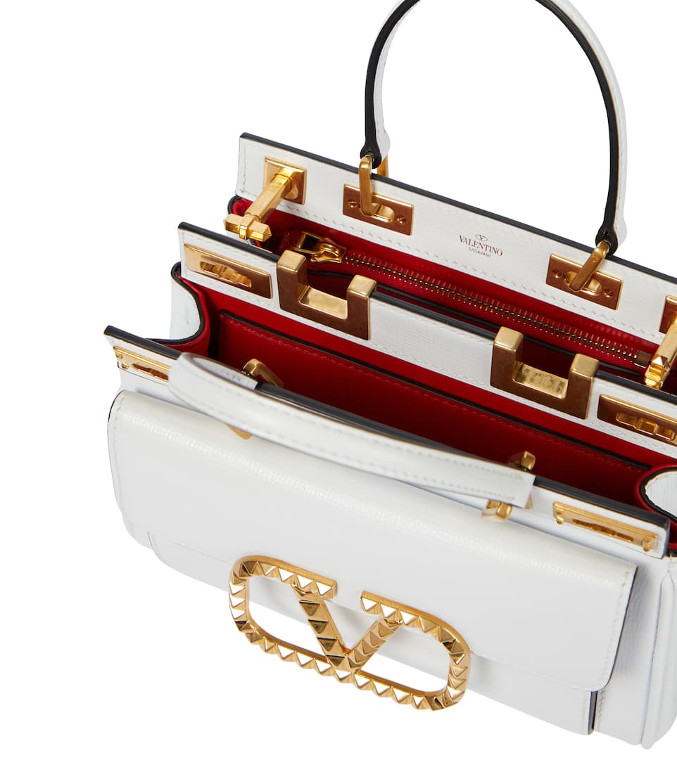 VLOGO leather shoulder bag white - Laxe Online