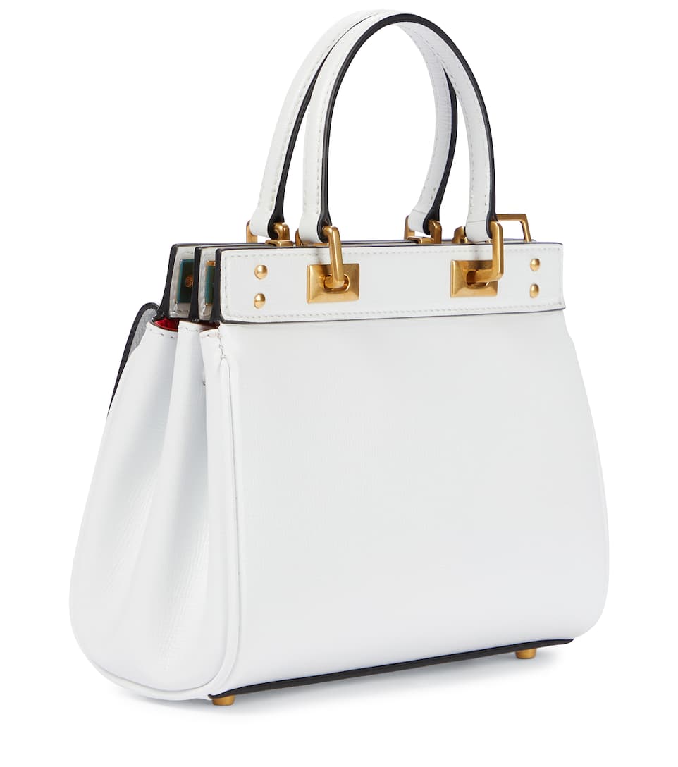 VLOGO leather shoulder bag white - Laxe Online