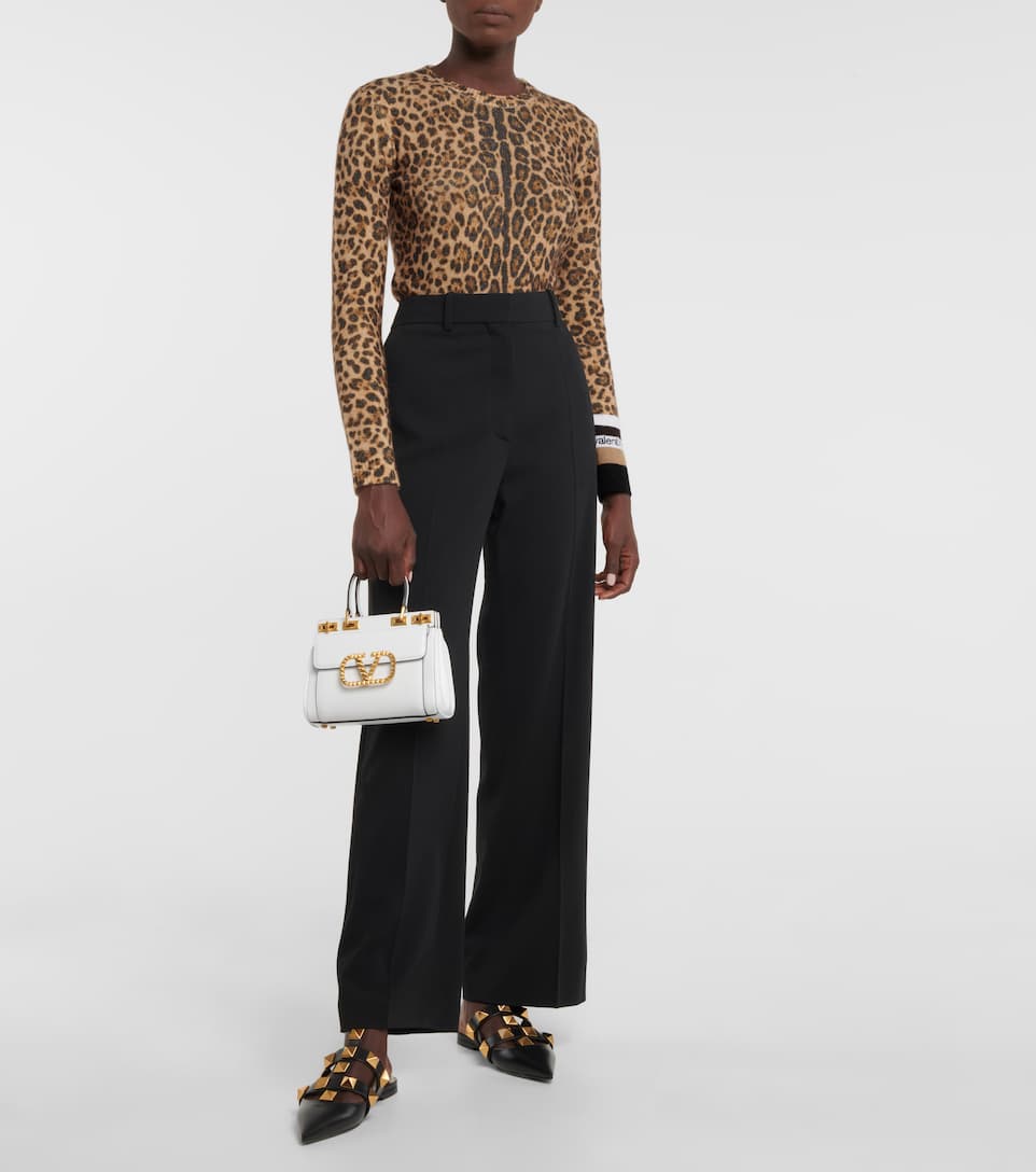 VLOGO leather shoulder bag white - Laxe Online