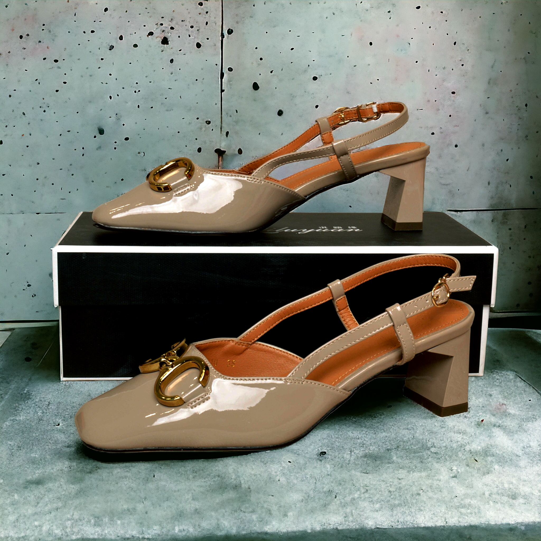 Fashion lady shoe beige - Laxe Online