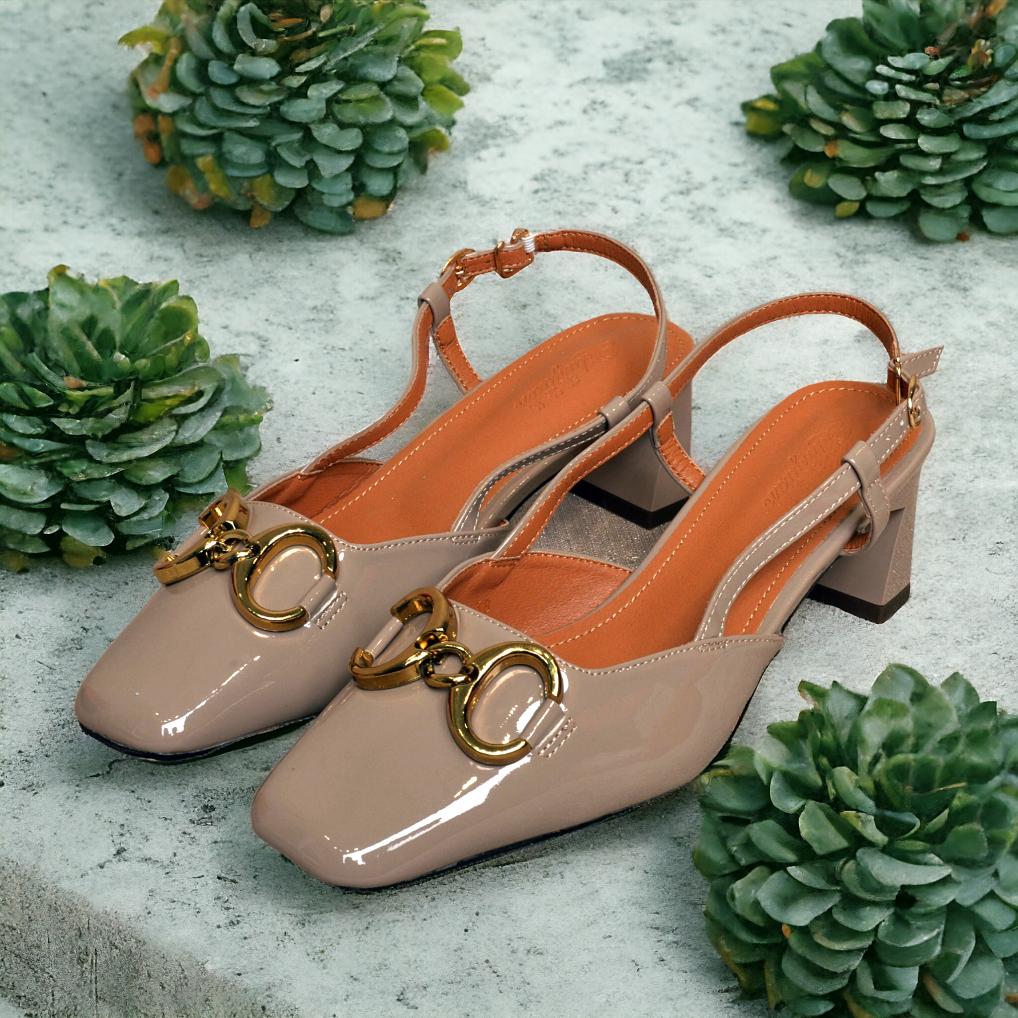 Fashion lady shoe beige - Laxe Online