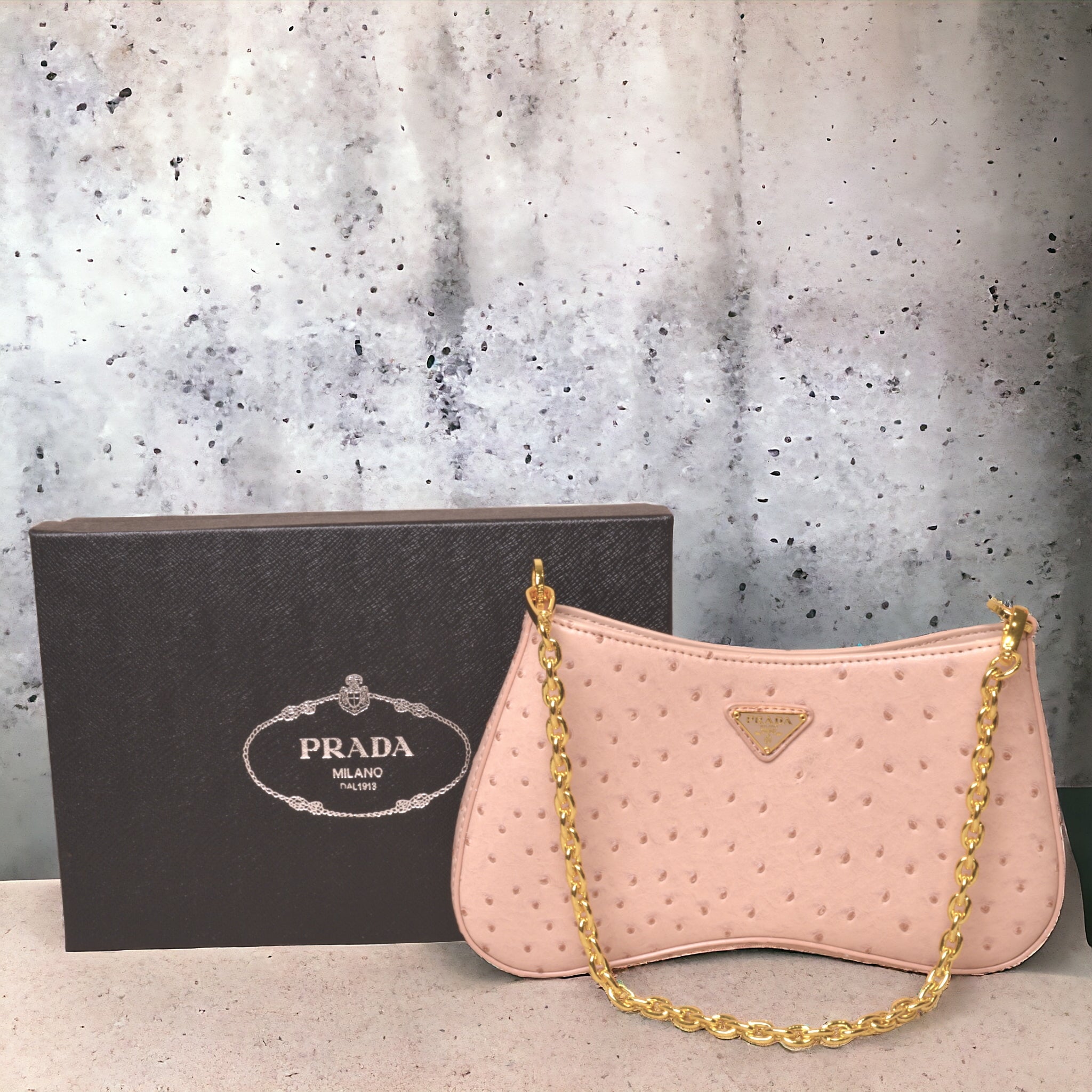 Prada Cleo ostrich leather - Laxe Online