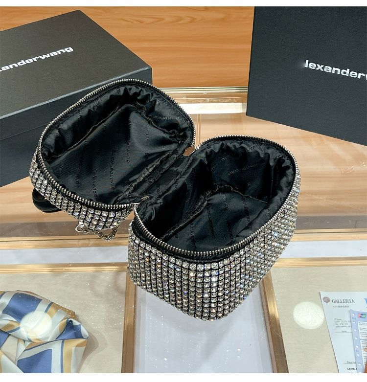 Silver Brooklyn Crystal Small Bag - Laxe Online