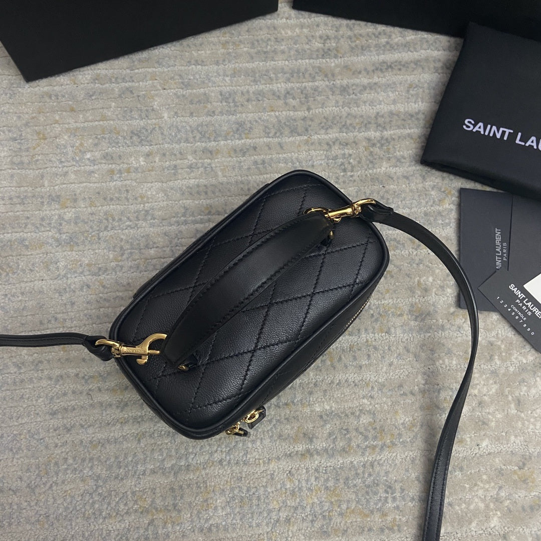 Saint Laurent Quilted East/West Vanity Bag - Laxe Online