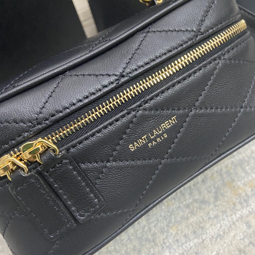 Saint Laurent Quilted East/West Vanity Bag - Laxe Online