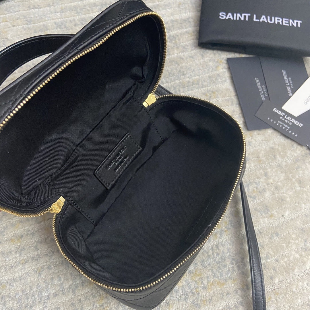 Saint Laurent Quilted East/West Vanity Bag - Laxe Online