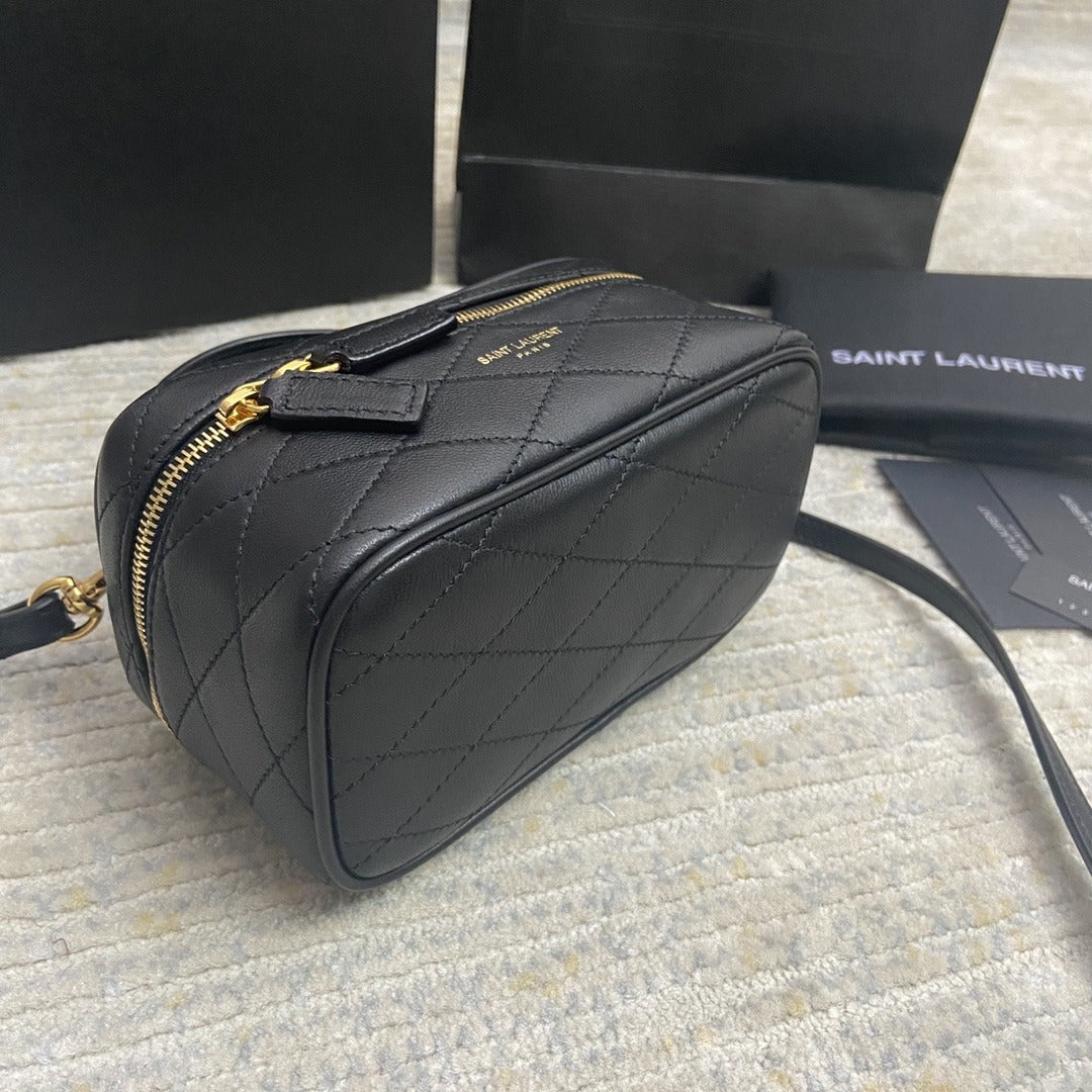 Saint Laurent Quilted East/West Vanity Bag - Laxe Online