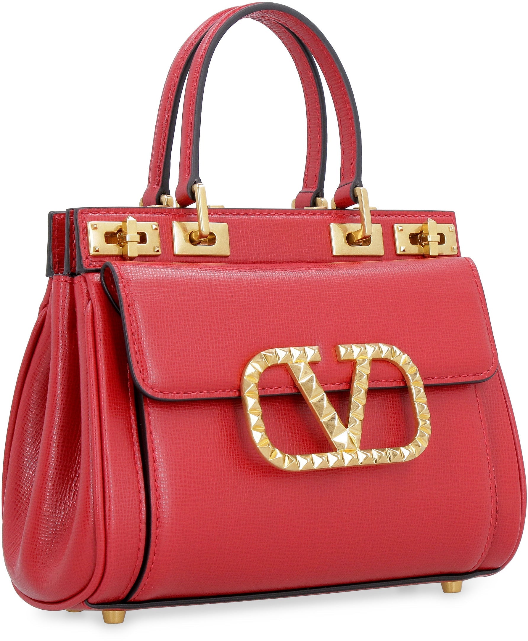 VLOGO leather shoulder bag red - Laxe Online