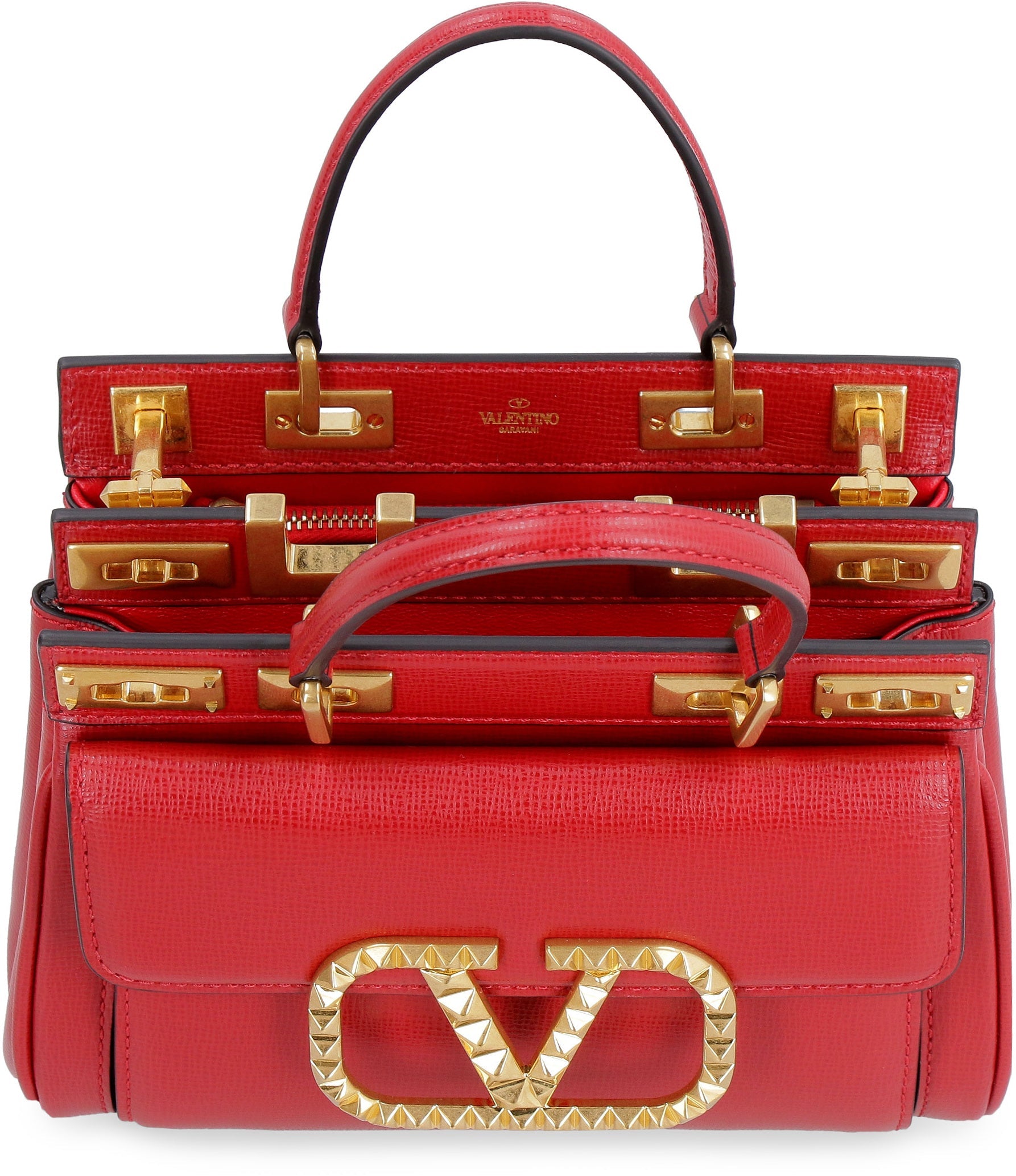 VLOGO leather shoulder bag red - Laxe Online